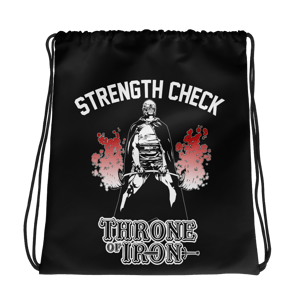 Image of Throne Of Iron "Strength Check" Drawstring Bag