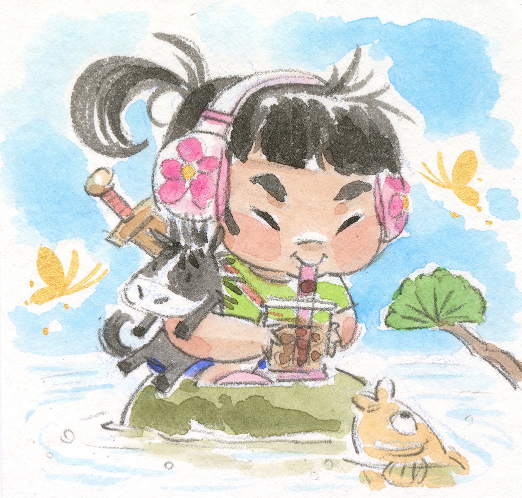 Mulan Loves Boba 3-Pack 5 x 7" Prints