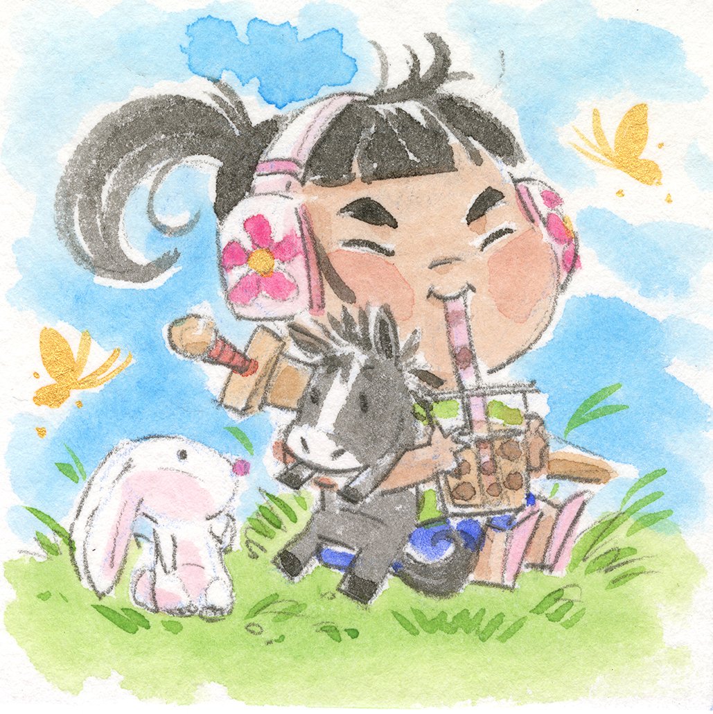 Mulan Loves Boba 3-Pack 5 x 7" Prints