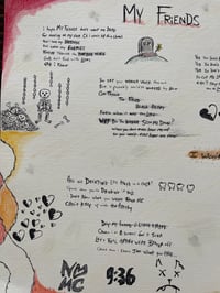 Image 2 of My Friends Lyric Sheet (1 of 1) 