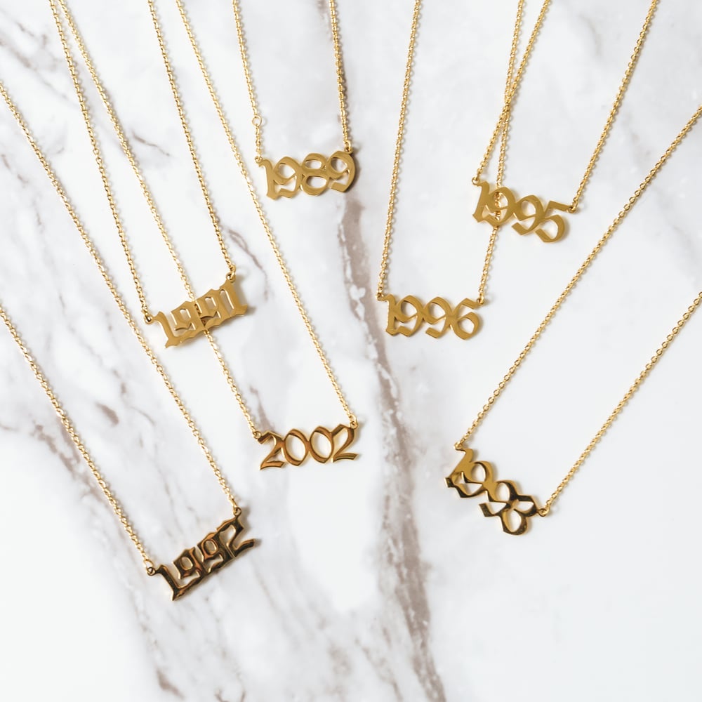 Image of Birth Year Necklaces 