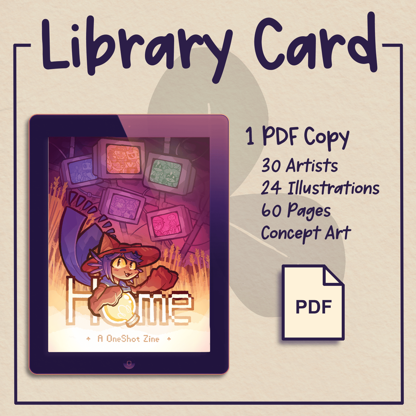 Library Card (Digital Zine) Home A OneShot Zine