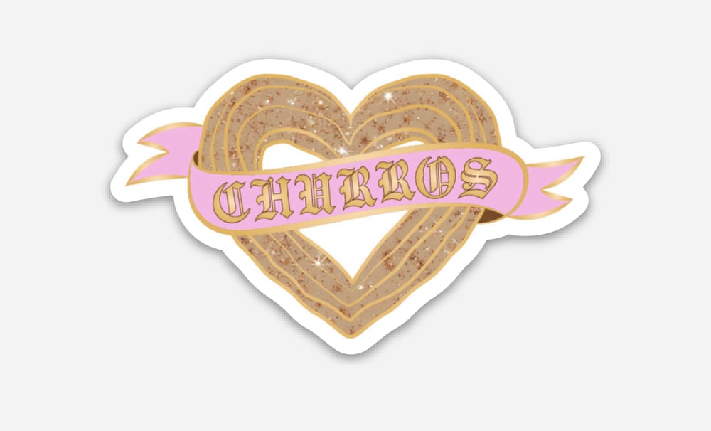 Image of Churros Heart Sticker 