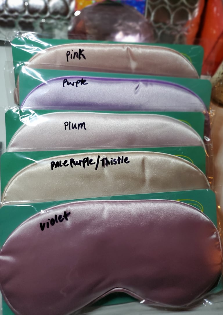 Custom Silk Nighttime Eye Mask Image 3