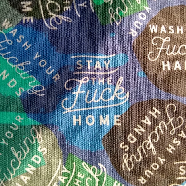 Stay Home + Wash your hands - Face Mask 🧼