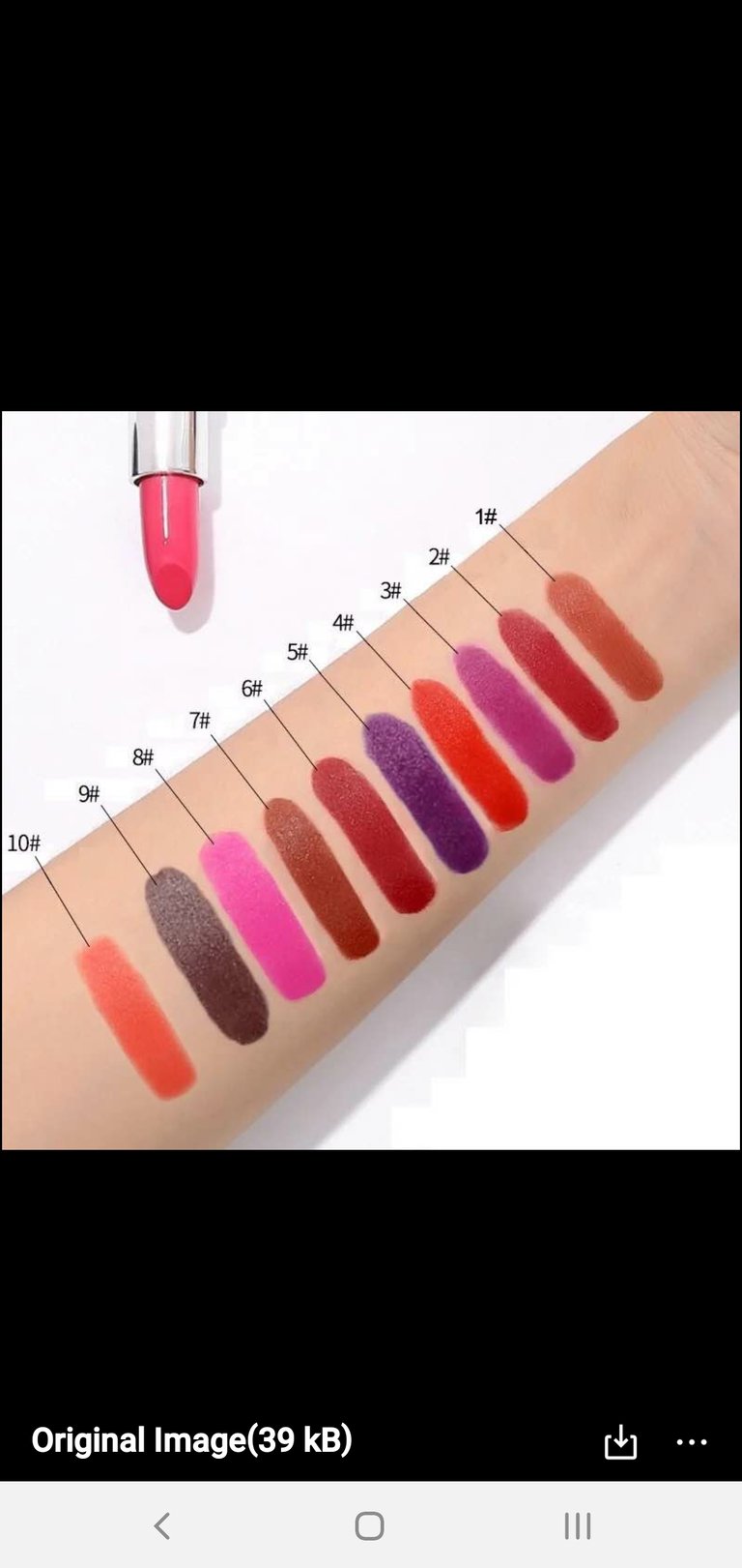 Blinged Out Matte Lipstick Image 4