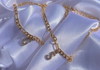 Gold links (initial anklet)