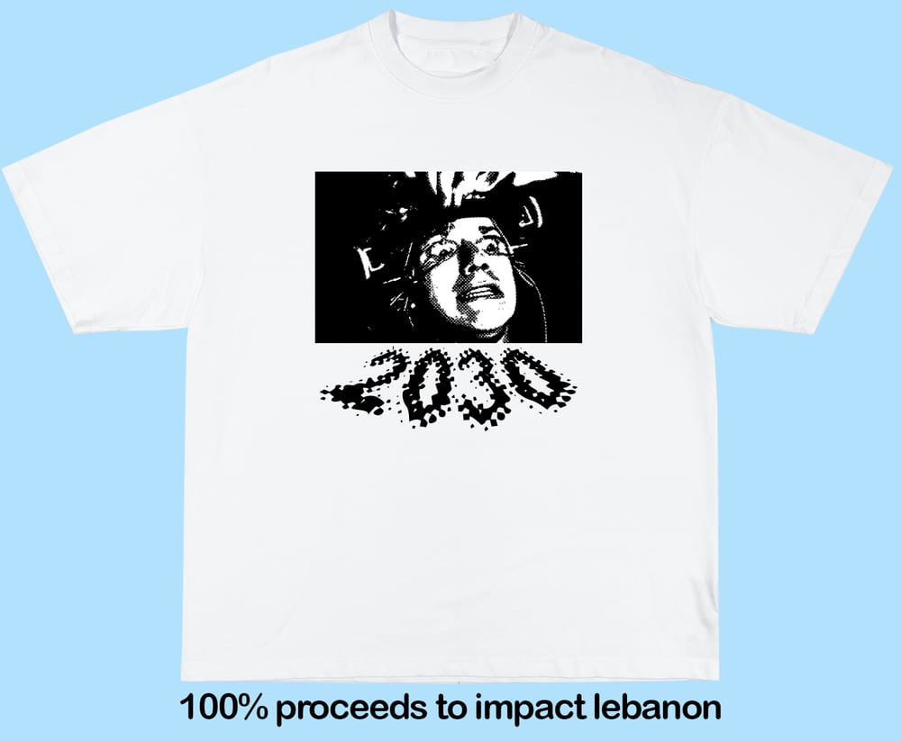 Image of horror tee & sticker pack - proceeds to Beirut relief