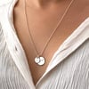 Personalised Little Circle Treasures Sterling Silver Necklace