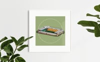 Carrow Road Square Print 30cmx30cm