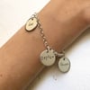 Personalized Triple Disc Bracelet