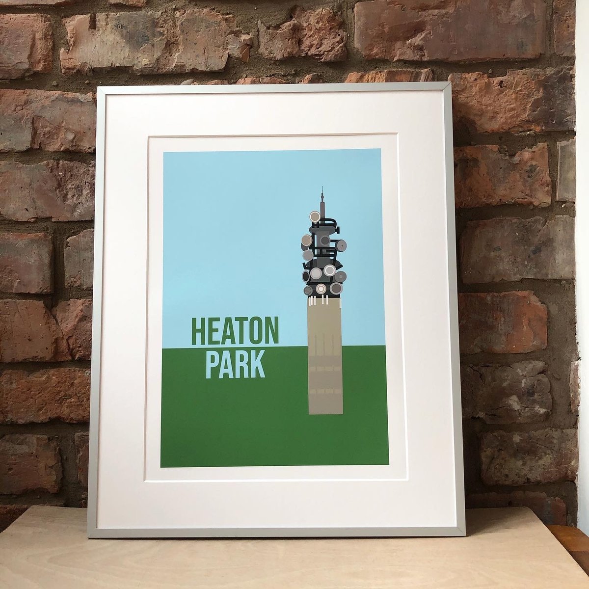 Image of HEATON PARK ART PRINT by fingsMCR 