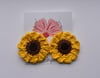 Crochet Sunflower Earrings - Perfect Accessory
