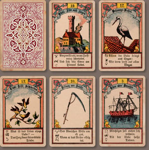 Image of Paris Primitive Lenormand Cards. 1890