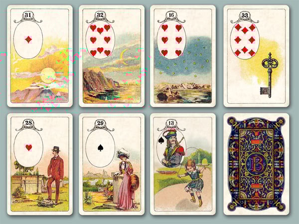 Image of Brepols Lenormand c. 1901 -- Restored & Unrestored