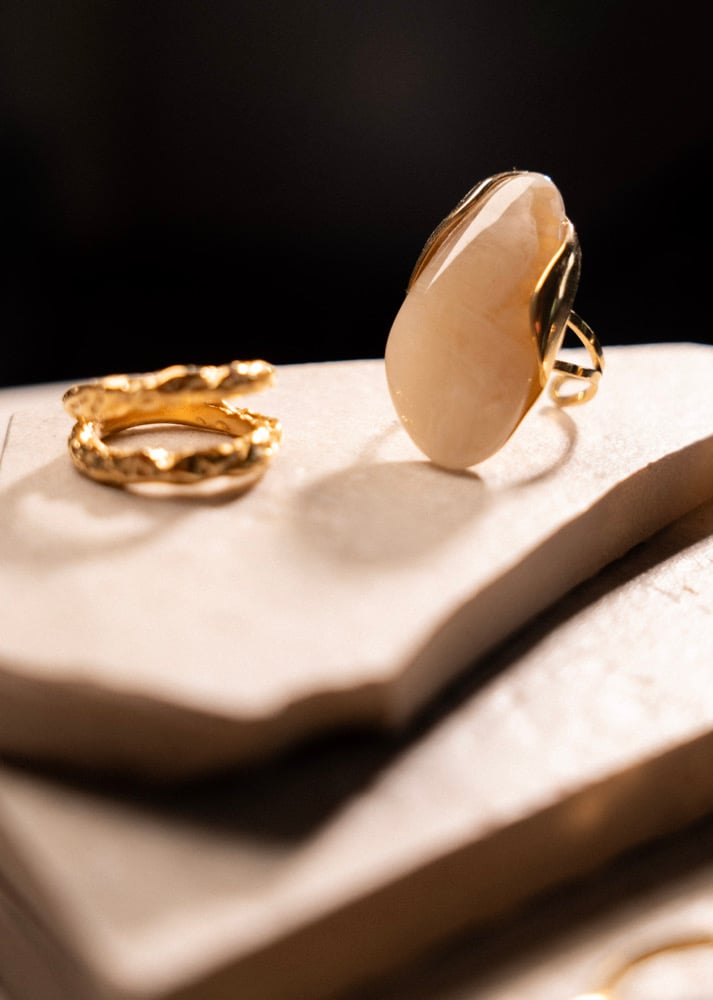 Image of  CELESTE Resin abstract ring 