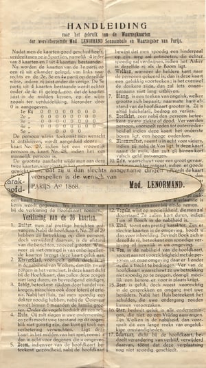 Image of Dutch Lenormand c. 1868