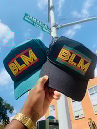 Black Lives Matter ‘BLM’ Forest Green & Black Trucker Hats