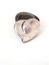 Vintage Elsa Piretti For Halston By Tiffany Silver Heart Belt Buckle