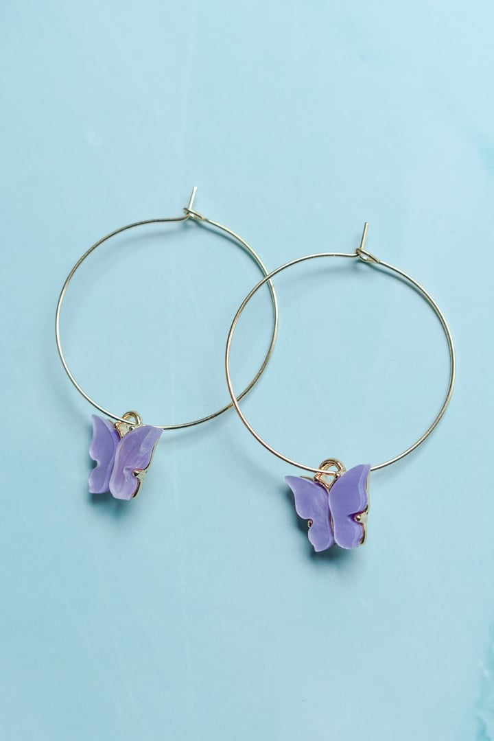 Image of Butterfly Mini Hoop Earrings