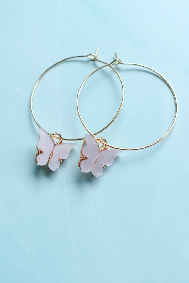 Image of Butterfly Mini Hoop Earrings