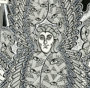 Image of FALLEN ANGEL ink original