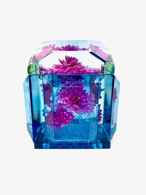 Image of Petite Painted Underwater Flower Box 