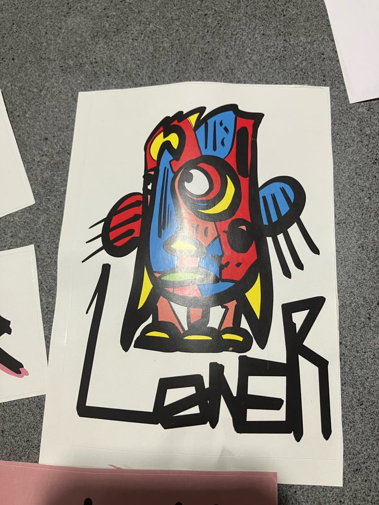 Caratucus x Loner Sticker pack (6 stickers) Image 2