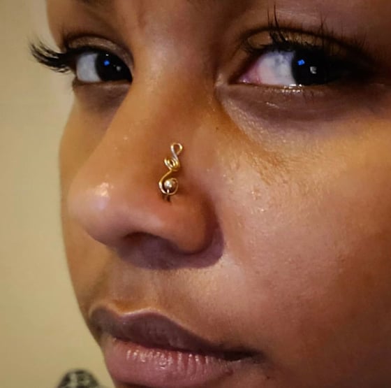 Image of The Bondy nose ring ( pierced ) 