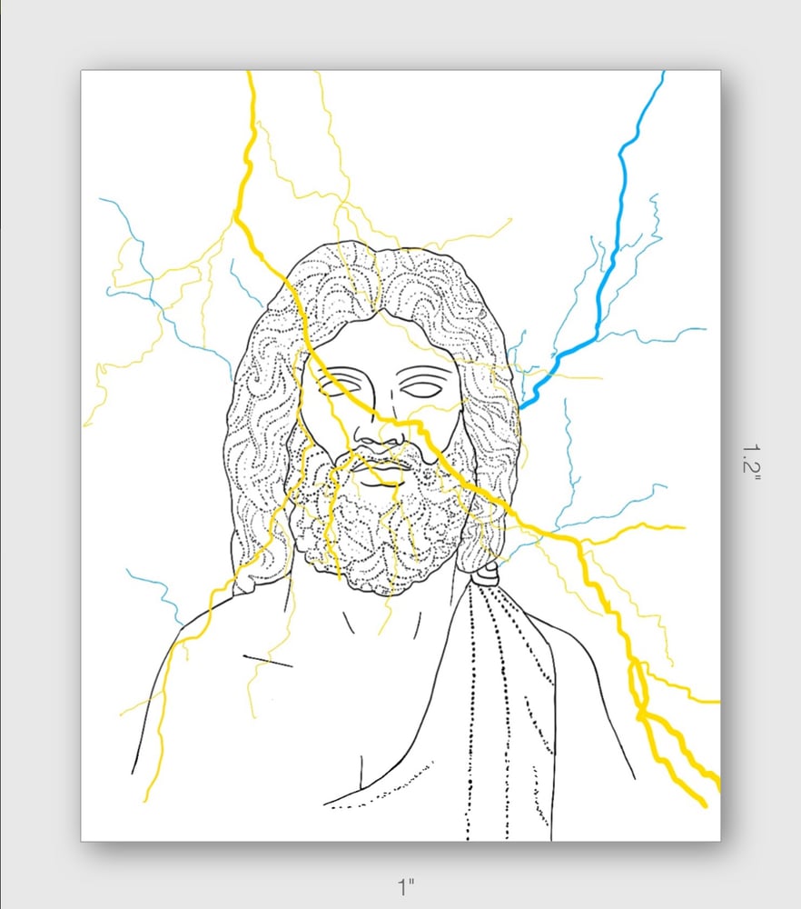 Image of Zeus Mini Sticker
