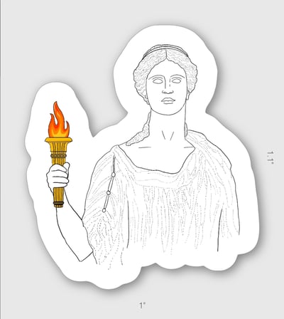 Image of Hestia Mini Sticker
