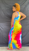 Long Tie Dye Maxi Dresses