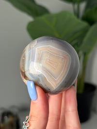 Image 1 of FUNKY BANDED ORCA AGATE SPHERES