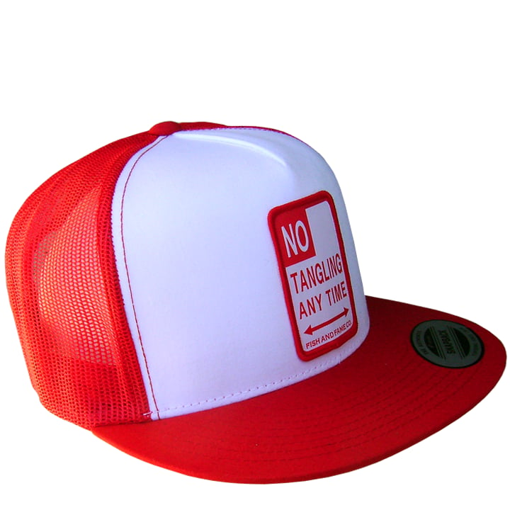 Image of NO TANGLING Trucker (red/white)