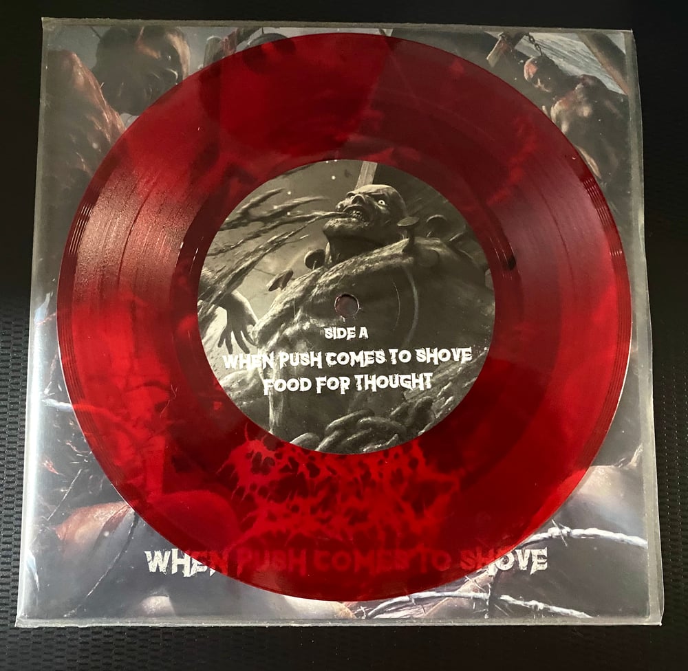 Carnal Decay-“When Push Comes to Shove” 7 inch vinyl 