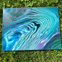 Image 1 of “Lagoon Flux” Poured Painting