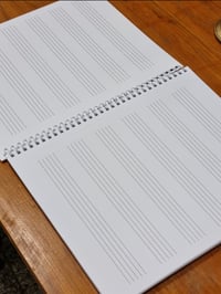 Image 3 of Music Manuscript Pad wide staff