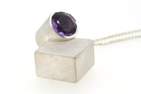 Image 1 of Amethyst intersection forms necklace