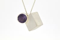 Image 3 of Amethyst intersection forms necklace