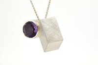 Image 4 of Amethyst intersection forms necklace