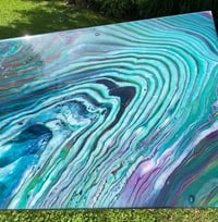 Image 3 of “Lagoon Flux” Poured Painting