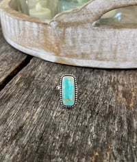 Image 4 of Rectangle Turquoise Ring