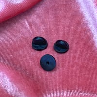 Image 4 of Black Rubber Pin Backs