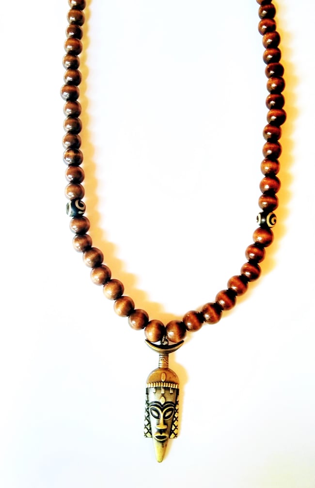 Men's Clockers Brass Statement Necklace