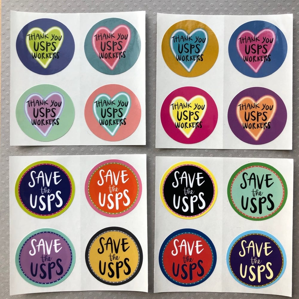Image of save the USPS sticker pack *low stock*
