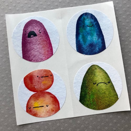 Image of lumpy friend feelings sticker pack, volume 1