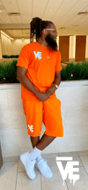 Men’s Orange VE Logo Short Set