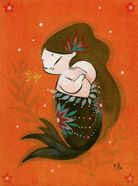Image 5 of Goldfish Mermaid- Tiny Bubbles 5-Pack 5 x 7" Prints