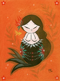 Image 1 of Goldfish Mermaid- Tiny Bubbles 5-Pack 5 x 7" Prints