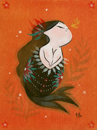 Image 4 of Goldfish Mermaid- Tiny Bubbles 5-Pack 5 x 7" Prints